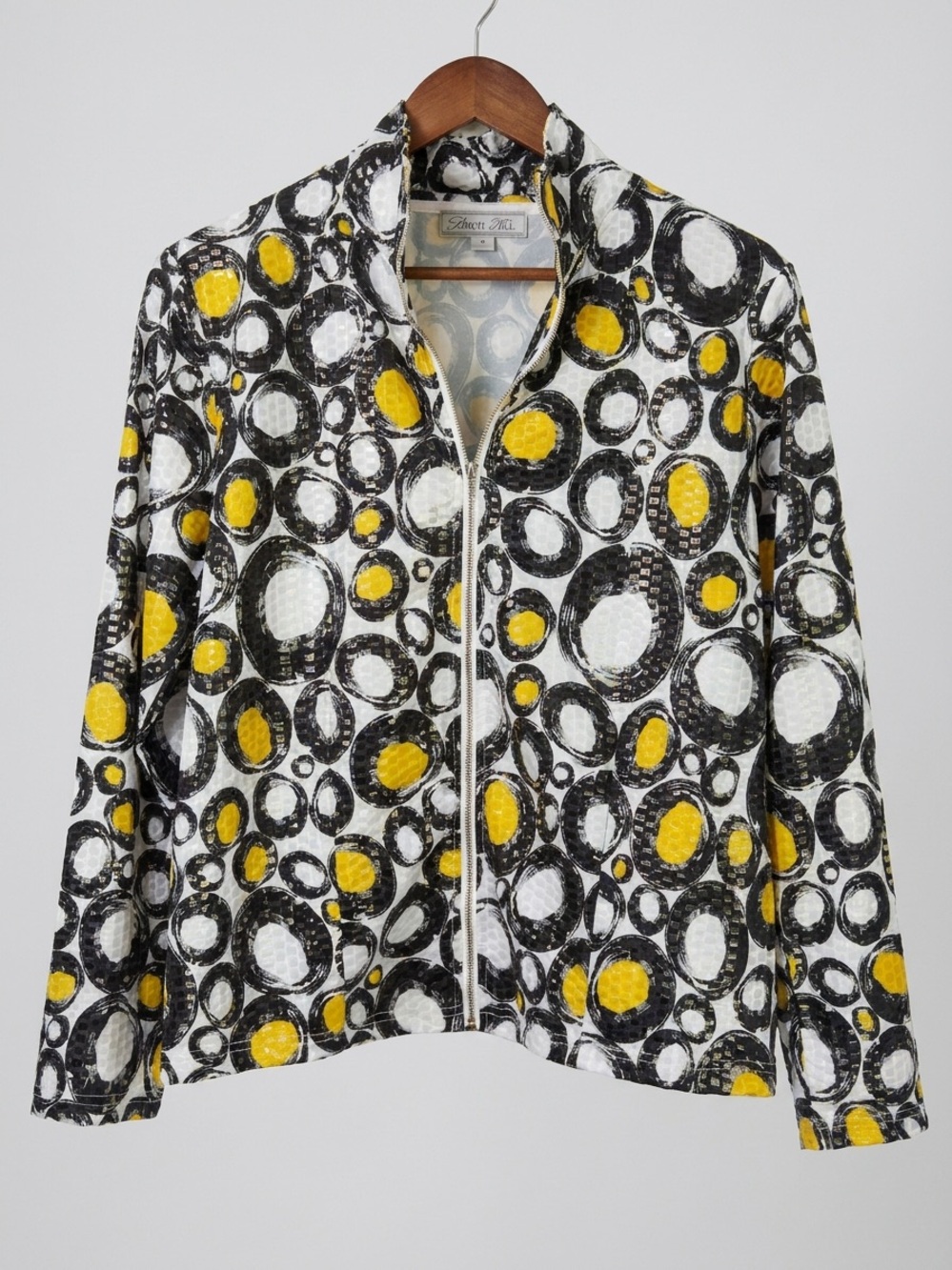Birch Hill Black, White & Yellow Circle-Jacket